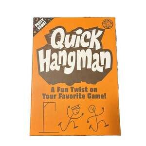 NEW Quick Hangman Party Game - Fast-Paced Word Fun Ages 8+ for 2-6 players